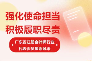 强化使命担当 积极履职尽责——广东省注册会计师行业代表委员履职风采