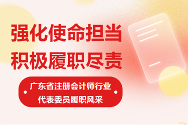 强化使命担当 积极履职尽责——广东省注册会计师行业代表委员履职风采